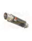 GSX 750 Inazuma Tube de raccord et Silencieux GP Rond En Carbone + Canule en Titane 230mm