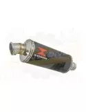 GSF 650 GSF650 Bandit 05-06 K5 K6 Tube de raccord et Silencieux Rond Noir en Inox 300mm