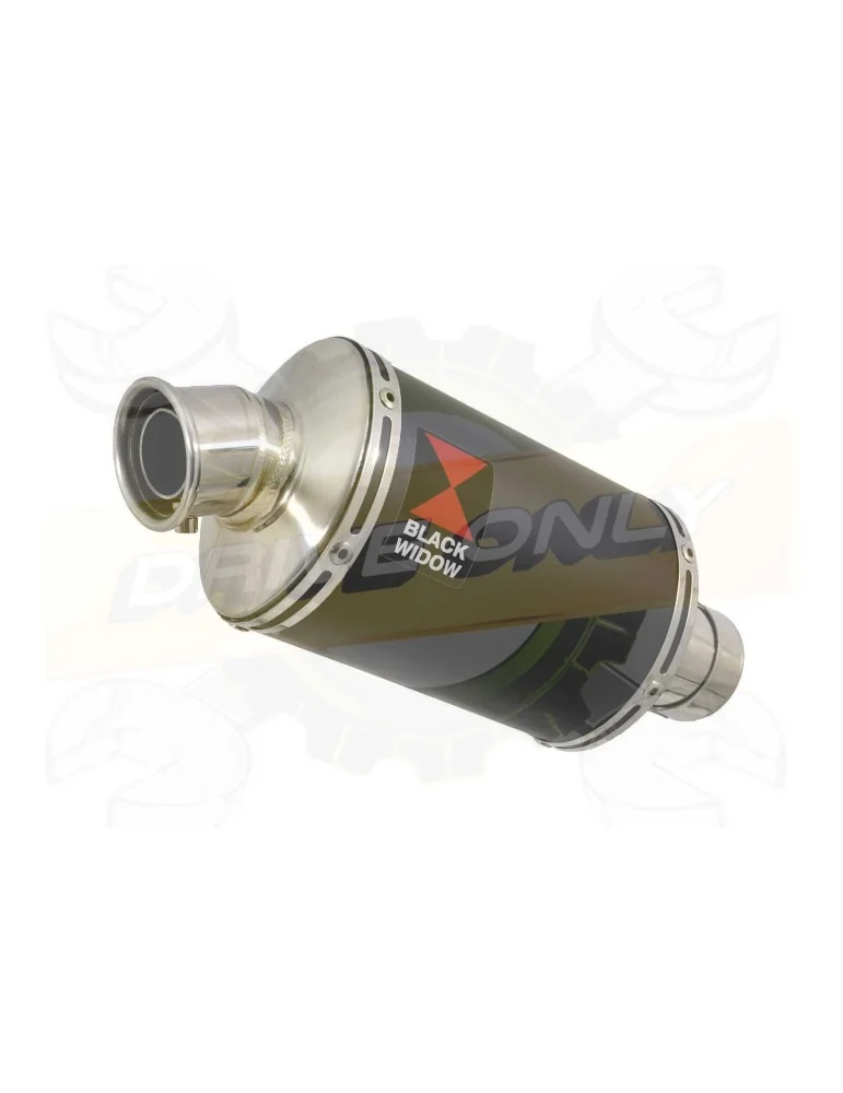 GSF 650 GSF650 Bandit 05-06 K5 K6 Tube de raccord et Silencieux Ovale Noir en Inox 230mm