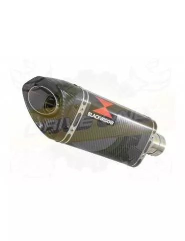 GSF 1200 GSF1200 Bandit 1995-2006 Tube de raccord et Silencieux Tri Ovale En Carbone 250mm
