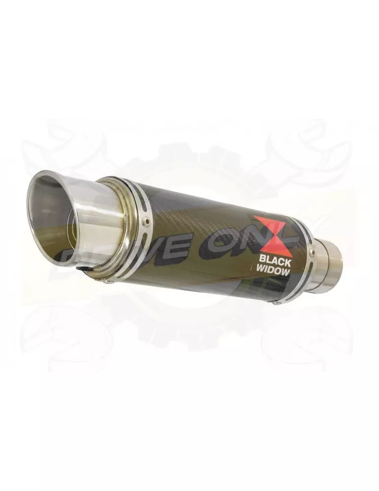 650 GSF650 Bandit 07-16 Tube de raccord et Silencieux Rond GP En Carbone 230mm
