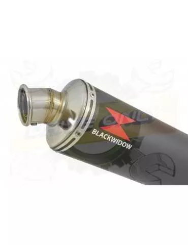 GSF 1200 GSF1200 Bandit 1995-2004 Tube de raccord et Silencieux Rond Noir En Inox 400mm