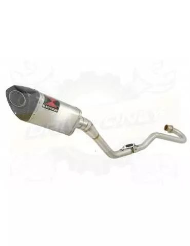XR125 XR125L 2003-2010 Ligne complète & Silencieux Tri-Oval En Inox + Carbone 250mm