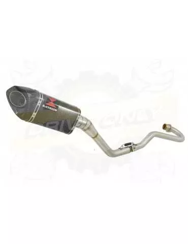 XR125 XR125L 2003-2010 Ligne complète & Silencieux Tri-Oval En Carbone + Carbone 250mm