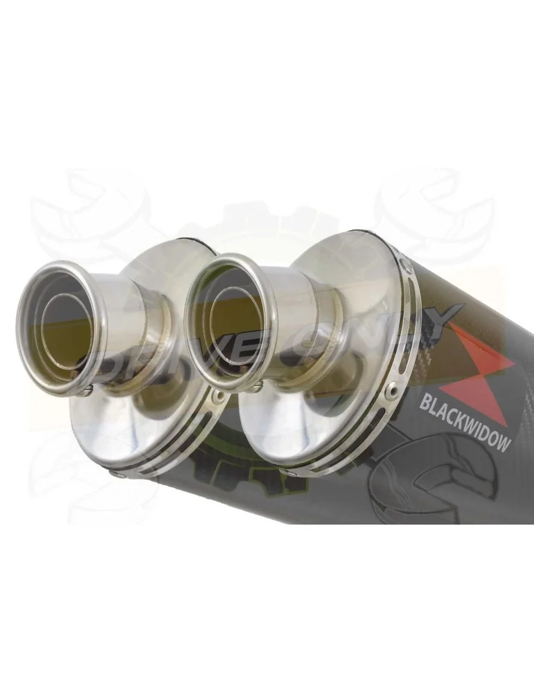 ZX-11 ZX11 4-2 Ligne complète & Silencieux Ovale En Carbone 400mm
