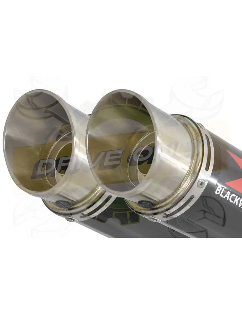 ZX-11 ZX11 4-2 Ligne complète & Silencieux GP Rond Noir En Inox 360mm