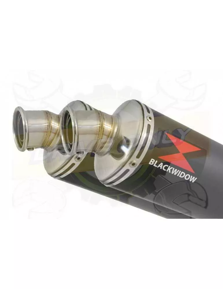ZX-11 ZX11 4-2 Ligne complète & Silencieux Rond Noir En Inox 300mm