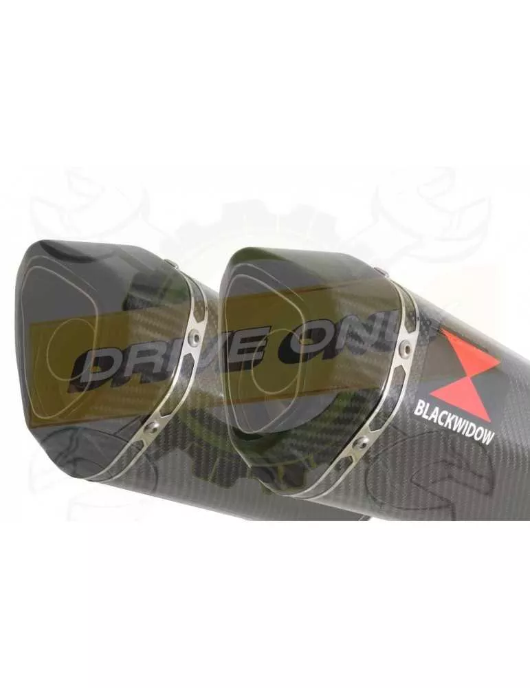 ZX-11 ZX11 4-2 Ligne complète & Silencieux Hexagonale En Carbone 300mm