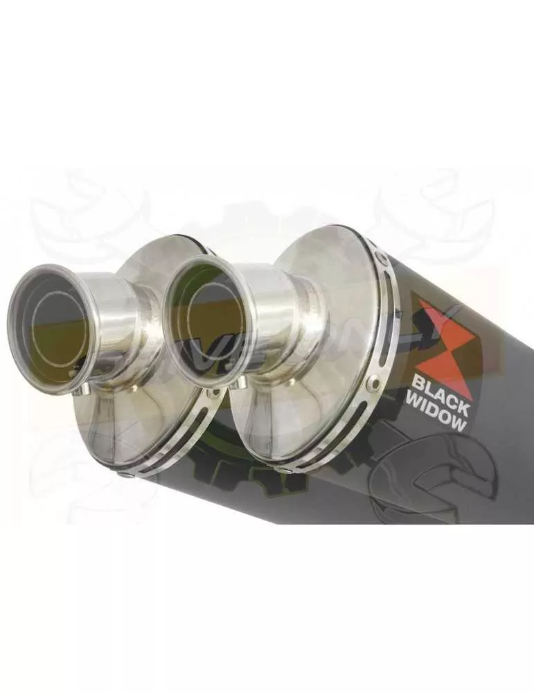 ZX-11 ZX11 4-2 Ligne complète & Silencieux Ovale Noir En Inox 230mm