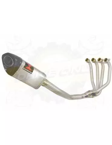 ZRX1100 ZRX 1100 Ligne complète & Silencieux Tri-Oval En Inox + Canule En Carbone 250mm