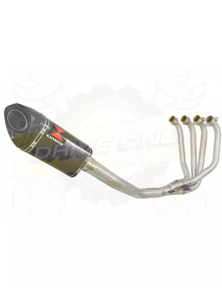 ZRX1200 ZRX 1200 Ligne complètes & Tri-Oval En Carbone Silencieux + En Carbone Tip 250mm