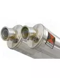 ZZR 1400 Ninja ZX14 2008-2011 4-2 Tube de raccord & Silencieux Ovale en Inox 230mm