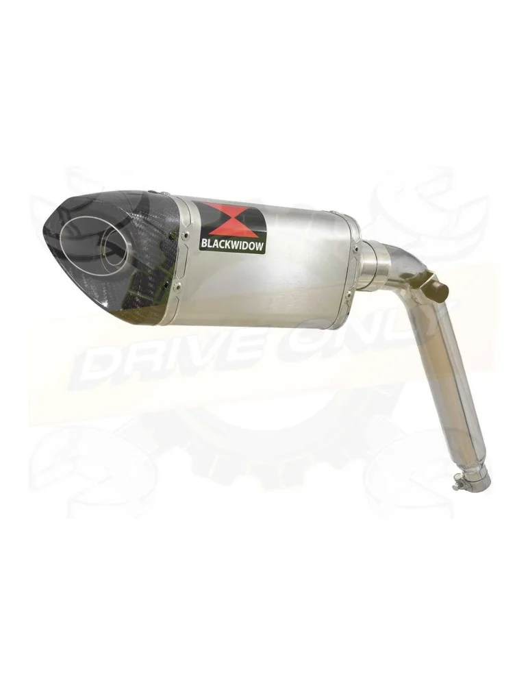 HONDA XL125 VARADERO(JC32)01-07 Tube de raccord et Silencieux Tri-Oval Inox + Carbone 250mm