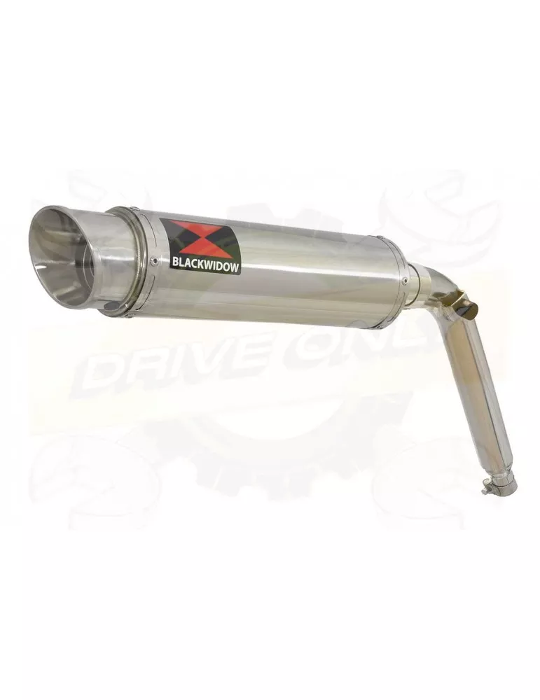 HONDA XL125 VARADERO (JC32) 01-07 Tube de raccord et Silencieux Rond GP Style Inox 360mm