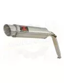 HONDA XL125 VARADERO (JC32) 01-07 Tube de raccord et Silencieux Rond GP Style Inox 360mm