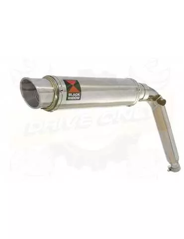 HONDA XL125 VARADERO (JC32) 01-07 Tube de raccord et Silencieux Rond GP Style Inox 350mm