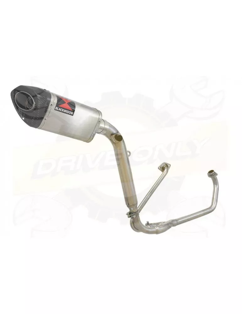 HONDA XL125 VARADERO (JC32) 01-07 Ligne complète & Silencieux Tri-Oval Inox + Carbone 250mm
