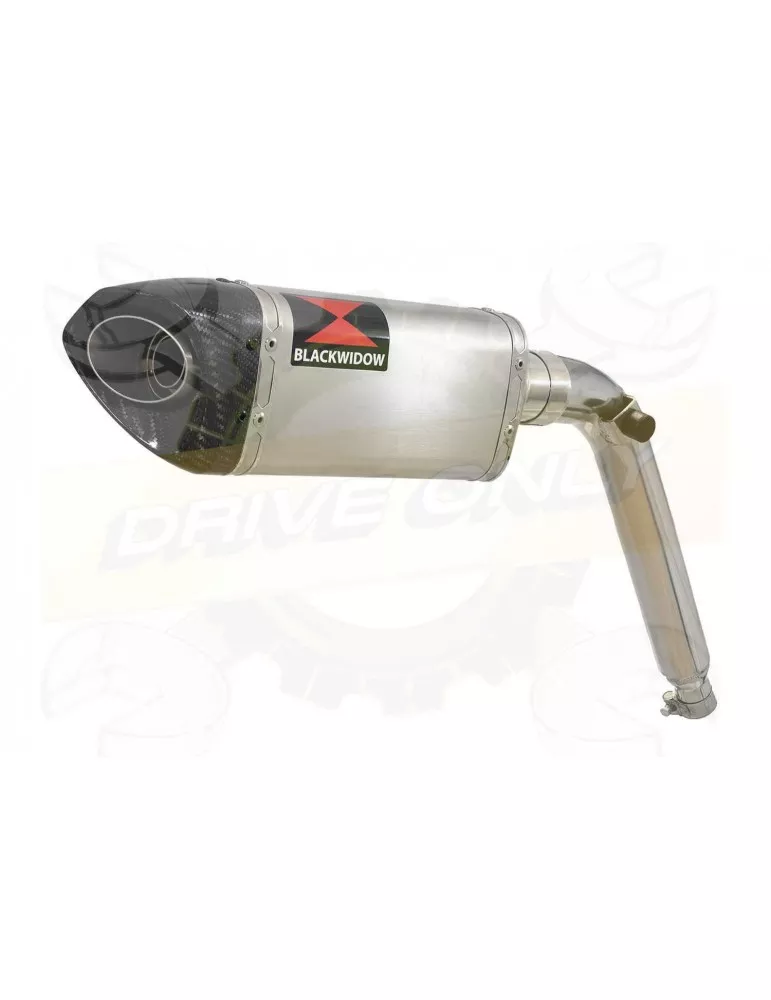 HONDA XL125 VARADERO(JC49)08-16 Tube de raccord et Silencieux Tri-Oval Inox + Carbone Tp 250mm
