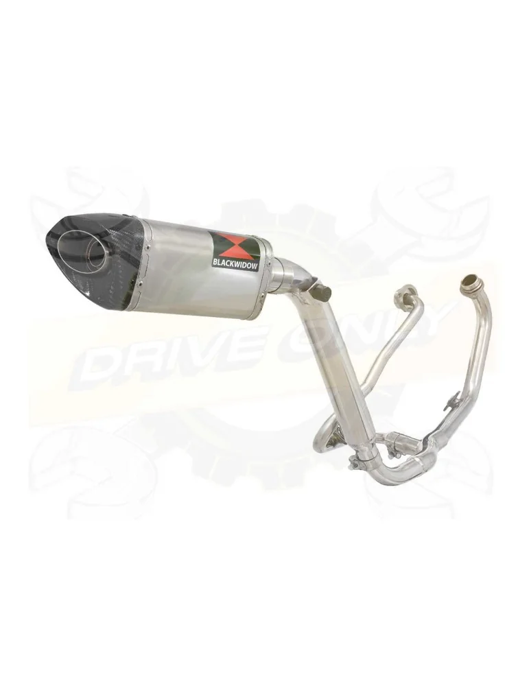 HONDA XL125 VARADERO (JC49) 08-16 Ligne complète & Silencieux Tri-Oval Inox + Carbone Silencieux 250mm