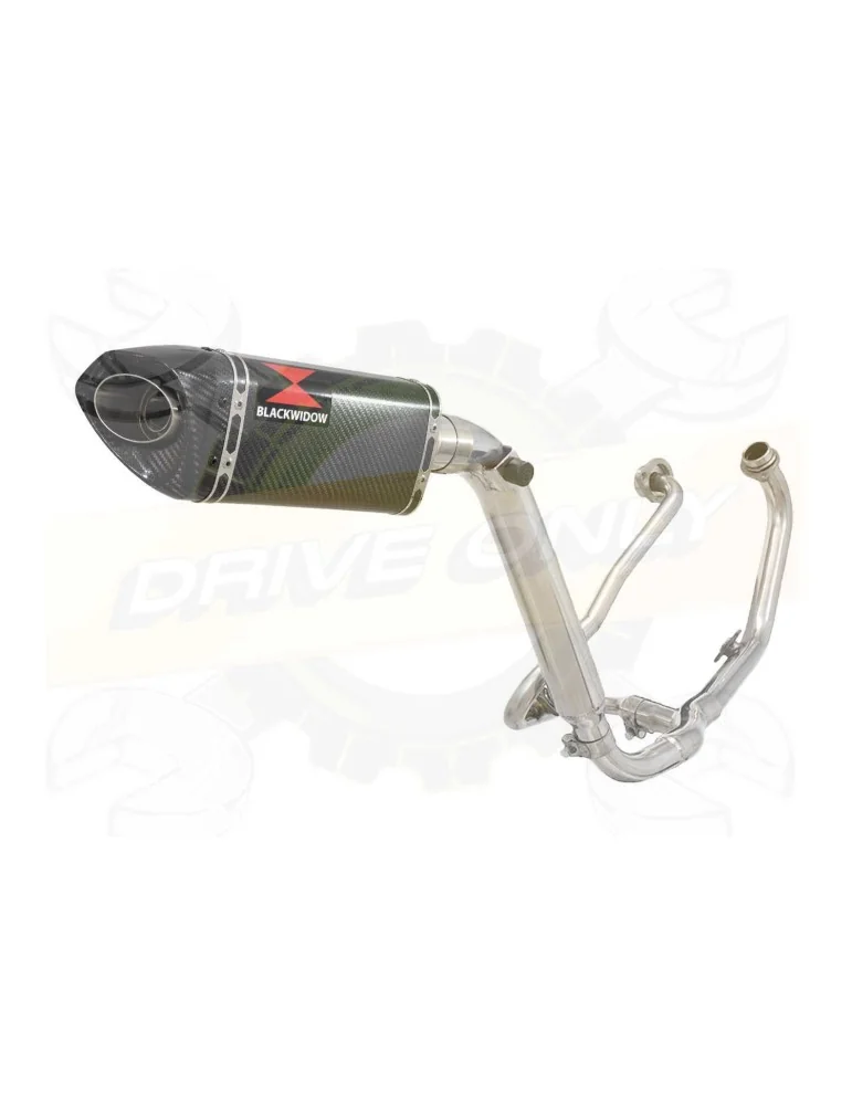 HONDA XL125 VARADERO (JC49) 08-16 Ligne complète & Silencieux Tri-Oval En Carbone 250mm