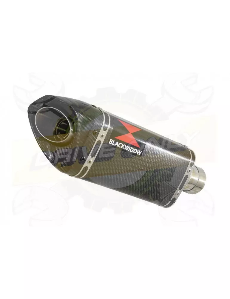 VFR800F VFR 800 1997-2003 (RC46) Tube de raccord et Silencieux Tri Ovale En Carbone + Carbone 250mm
