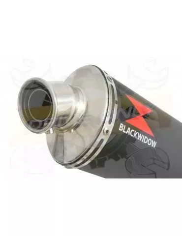 VFR800 97-03 (RC46) Hi level Ligne complètes Ovale Black Stainless Silencieux 300mm