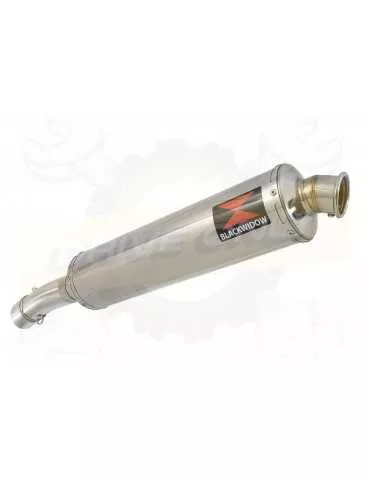 F700 GS Exhaust tube de raccord + Rond Stainless Silencieux 400mm