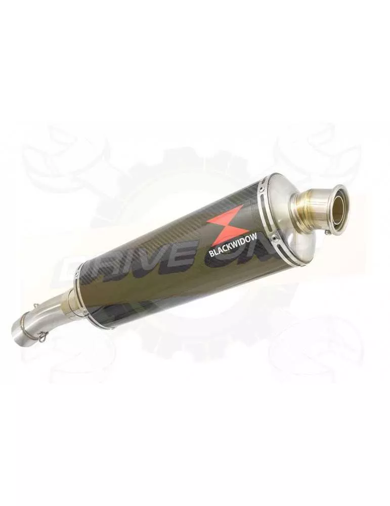 F700 GS Exhaust tube de raccord + Silencieux Ovale En Carbone 400mm