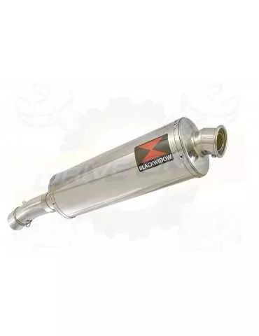 F650 GS Exhaust tube de raccord + Ovale Stainless Silencieux 400mm