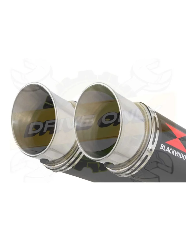 CBF1000 2006-2011 Par paire, Silencieux GP Rond Noir Inox 360mm