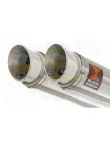 CBF1000 2006-2011 Par paire, Silencieux GP Rond Inox 350mm