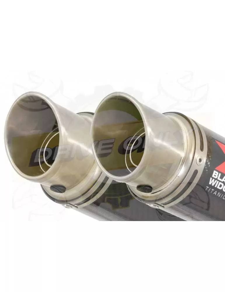 CB1100 X11 4-2 Tube de raccords et Silencieux GP Rond Carbon + Titanium 230mm