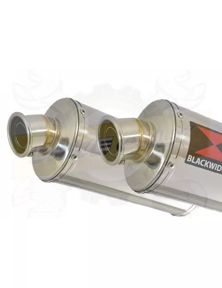 CB1100 X11 4-2 Tube de raccords + Silencieux Rond Inox 300mm