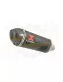CB500F CB500X CBR500R Tube de raccord & Silencieux  Ovale Noir Inox/Carbone 300mm