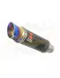 CB500F CB500X CBR500R Tube de raccord & Silencieux  Rond GP Style Carbone/ionisé 230mm