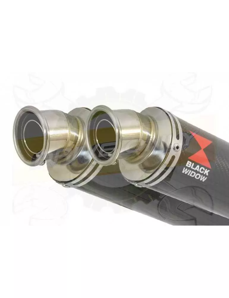 CB1100 X11 4-2 Ligne complète & Silencieux Rond Carbone 350mm