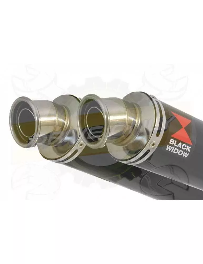 CB1100 X11 4-2 Ligne complète & Silencieux Rond Noir En Inox 350mm