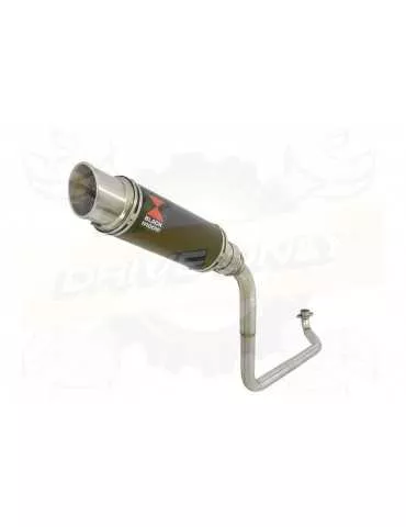 MSX 125 GROM 1-1 Ligne complète & Silencieux Rond GP Style Noir En Inox 230mm