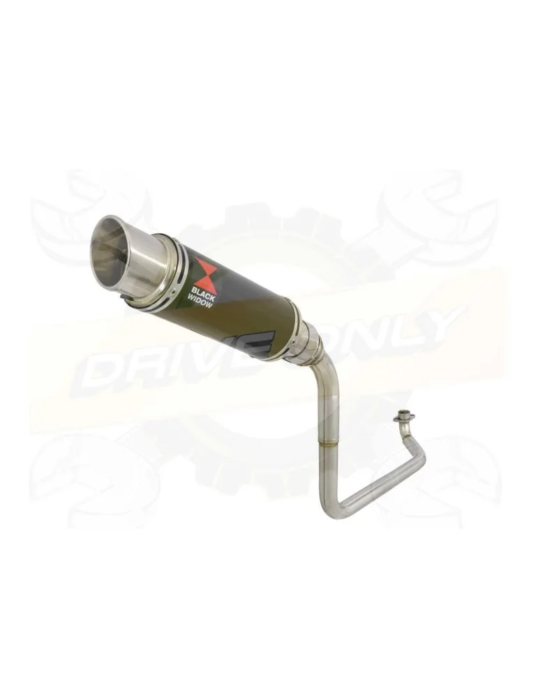 MSX 125 GROM 1-1 Ligne complète & Silencieux Rond GP Style Noir En Inox 230mm