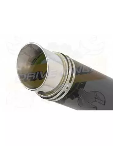 ​CBR1000RR Fireblade 08-13 Silencieux kit with  Rond GP style Noir stainless Silencieux 230mm