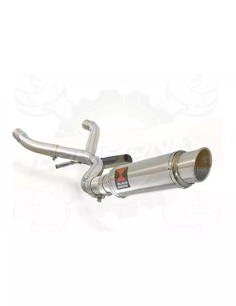 R1150 R ROCKSTER Décatalyseur exhaust collector & GP Style Rond Silencieux En Inox 230mm