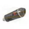 R1150 GS exhaust tube de raccord et Ovale black Silencieux En Inox + carbon tip 300mm