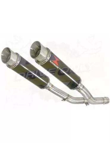 Z1000 ZR1000A 2003 04 05 06 4-2 Silencieux Rond GP Style Noir En Inox 360mm