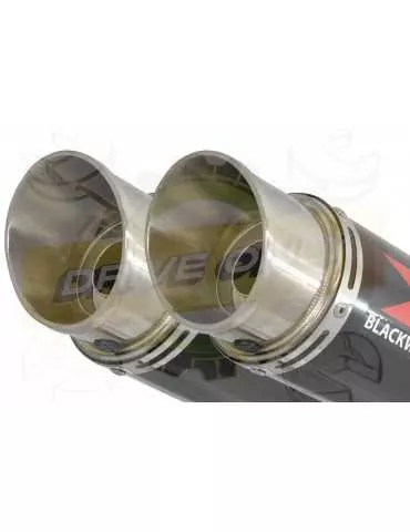 Z1000 ZR1000A 2003 04 05 06 4-2 Silencieux Rond GP Style Noir En Inox 360mm