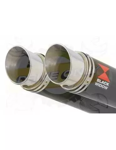 CBR1100 CBR 1100 XX Blackbird 4-2 Tube de raccord et Silencieux GP Rond Noir Inox 230mm