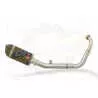 MT125 2014 - 2019 Exhaust System with 200mm Oval Carbon Fibre Silencer + Carbon Tip