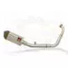 MT125 2014 - 2019 Exhaust System with 200mm Oval Stainless Steel Silencer + Carbon Tip