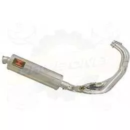 XSR 900 2016 2017 Low Level De-cat Exhaust System with 400mm Oval Stainless Steel Silencer