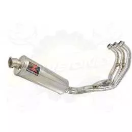 XSR 900 2016 2017 Low Level De-cat Exhaust System with 400mm Oval Stainless Steel Silencer