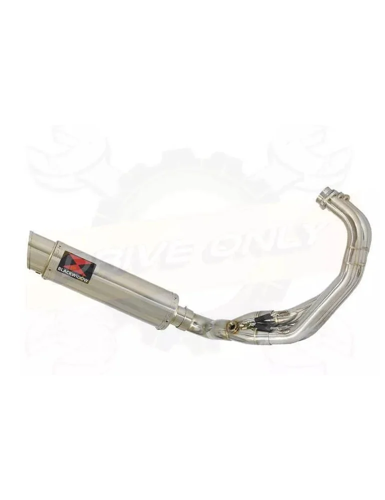 XSR 900 2016 2017 Low Level De-cat Exhaust System with 360mm Round GP Style Stainless Steel Silencer